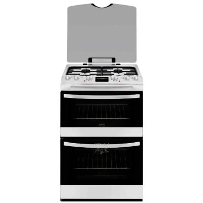 Zanussi ZCK68300W 60cm Dual Fuel Cooker in White